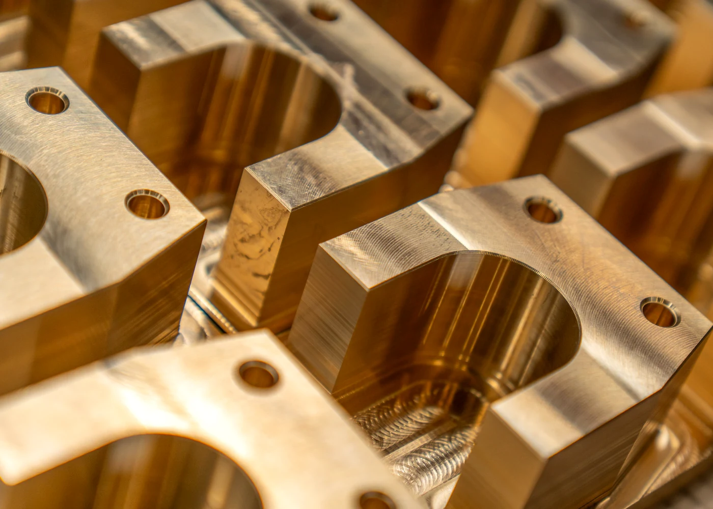 Precision metal components used as reference for drawing review