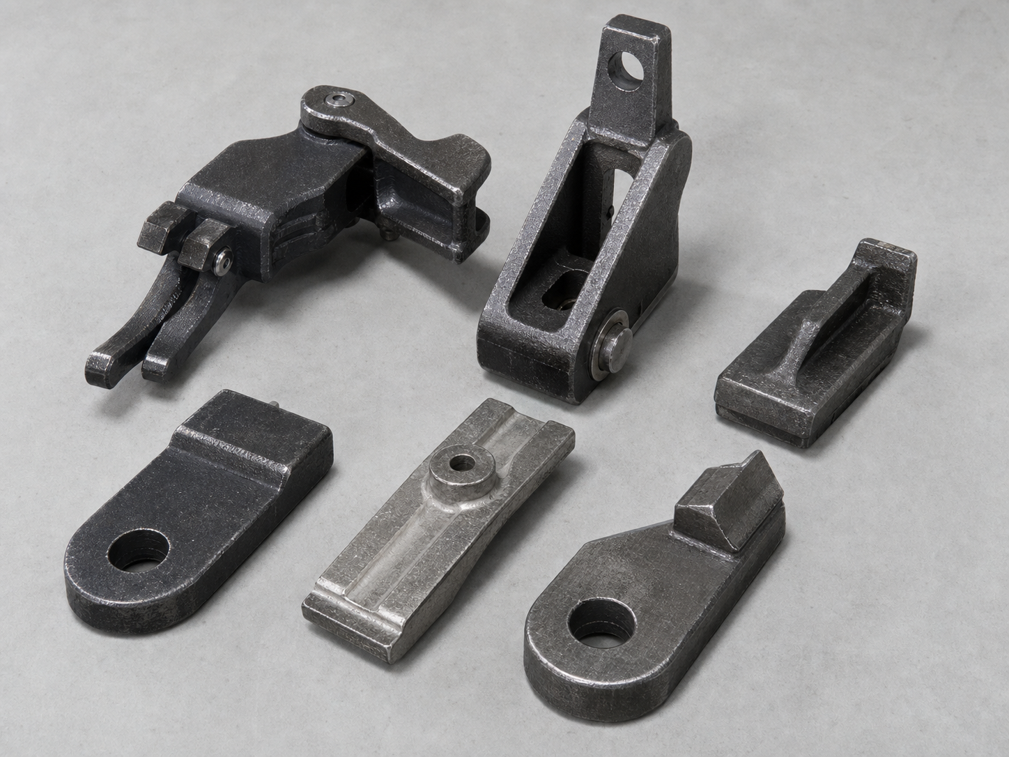 Construction formwork locking components and wedge clamp samples