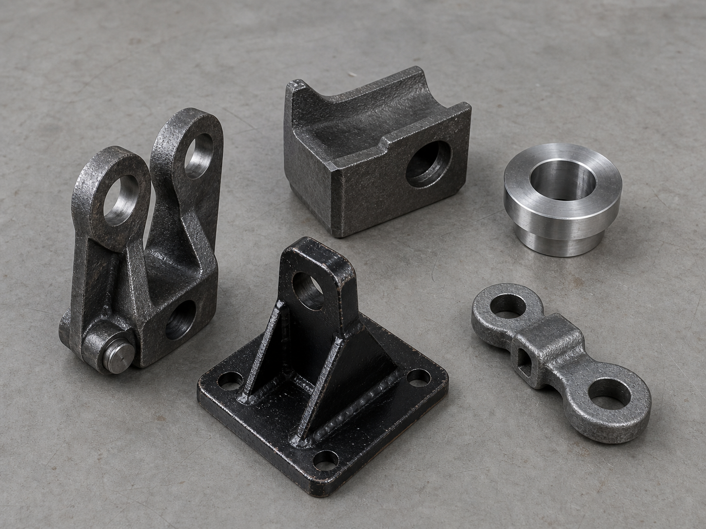 Machined and finished metal part examples for CNC capability
