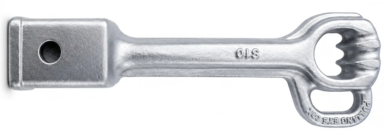Machined galvanized metal component sample
