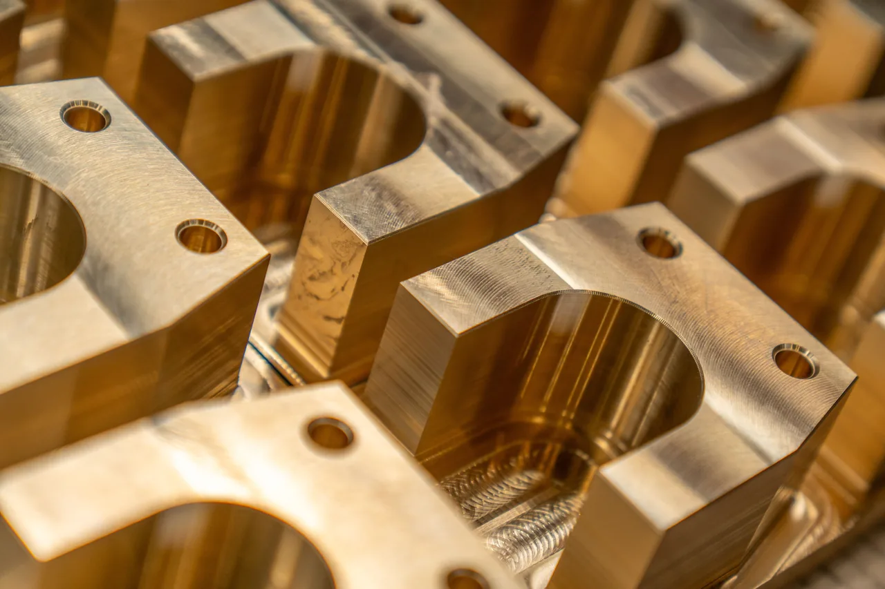 Precision machined metal components
