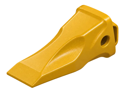 AI illustration of a yellow-painted medium general-purpose bucket tooth