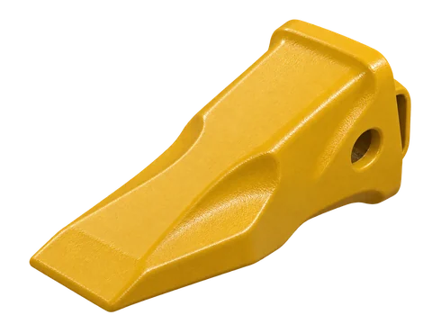 AI illustration of a yellow-painted compact general-purpose bucket tooth