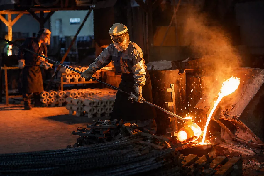 Casting capability for custom metal parts