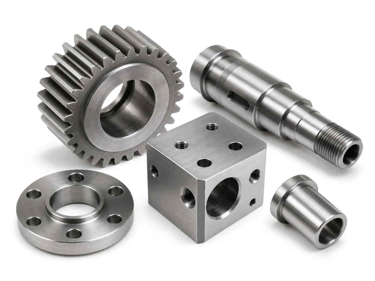 Machined metal component example