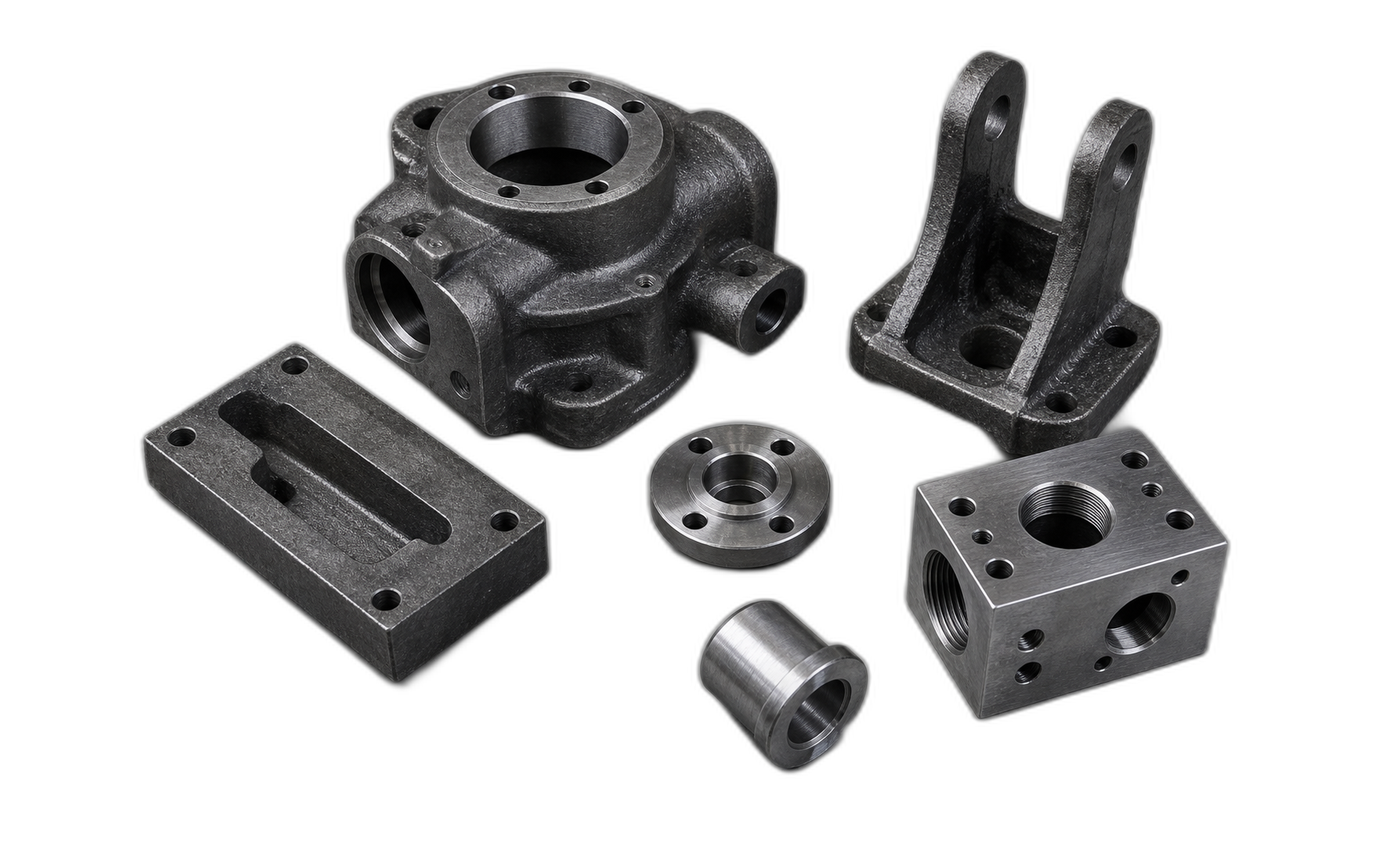 Custom casting and machined component samples for drawing review