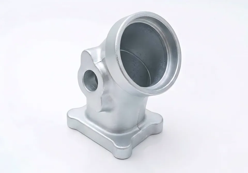 Galvanized drawing-controlled metal fitting photographed by JK Casting